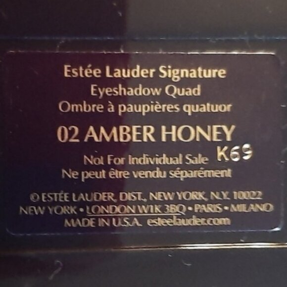 2 Lot of Estee Lauder Signature Eyeshadow Quad 02 Amber Honey - Picture 2 of 2